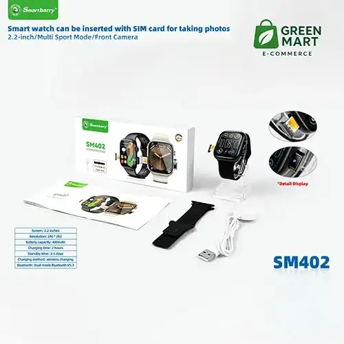 SMART WATCH with SIM card and Camera SM402