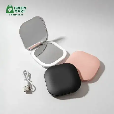 LED Makeup Mirror – 10X Magnifying (Touch Dimming)