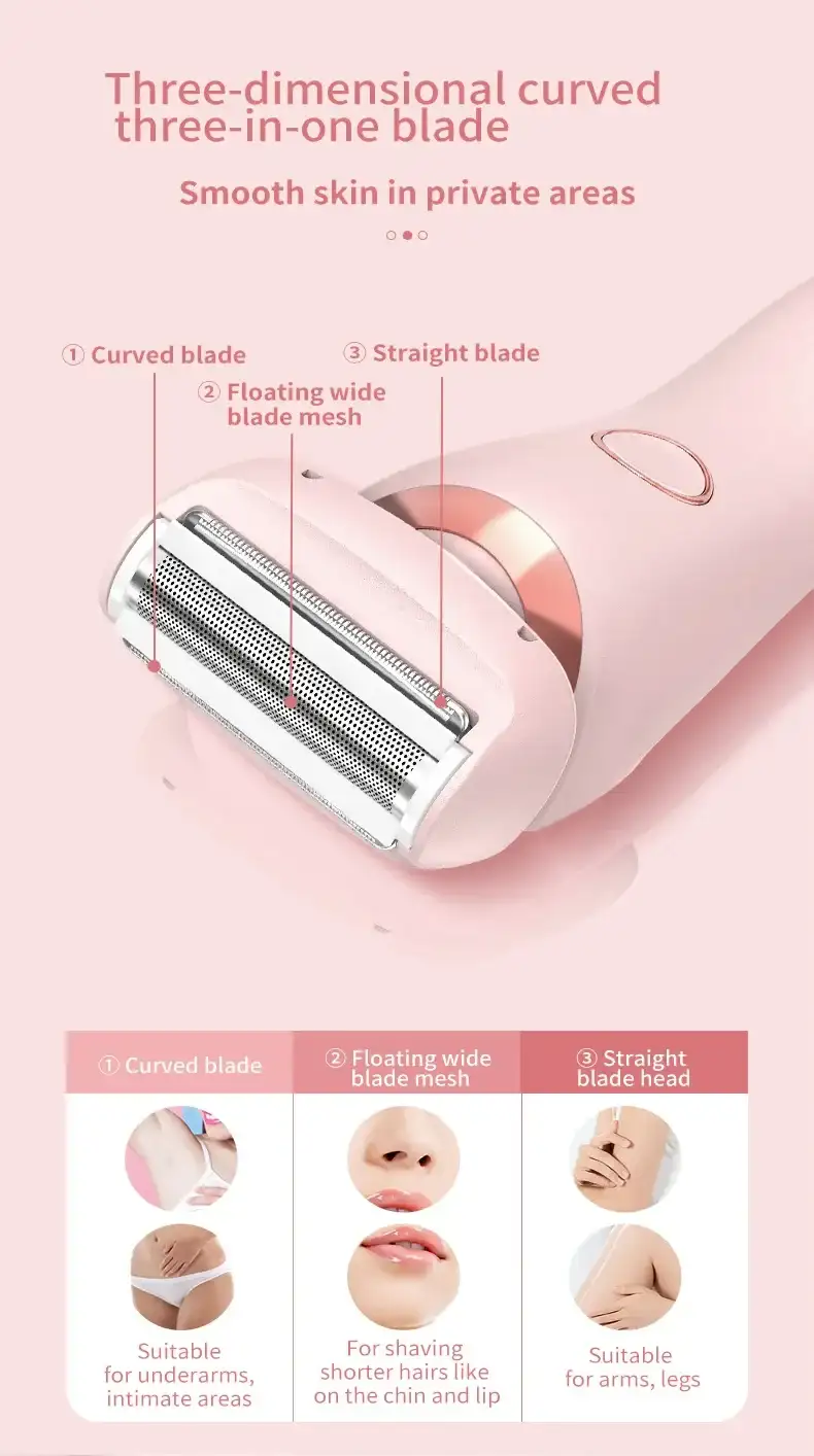 2-in-1 Electric Hair Remover for Women Epilator