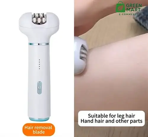 6-In-1 Electric Lady Shaver – Portable & Painless Body Hair Trimmer