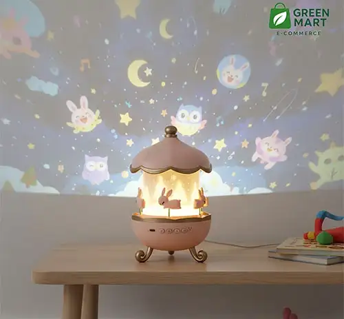 Kids Night Light Projector – 21 Films (Rechargeable)