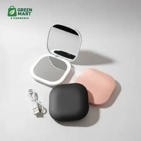 LED Makeup Mirror – 10X Magnifying (Touch Dimming)